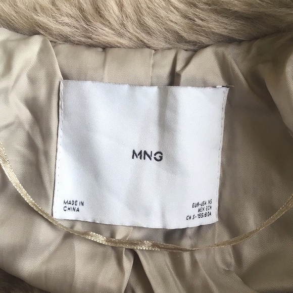 Blogger favorite Mango faux fur tan coat - Picture 3 of 16